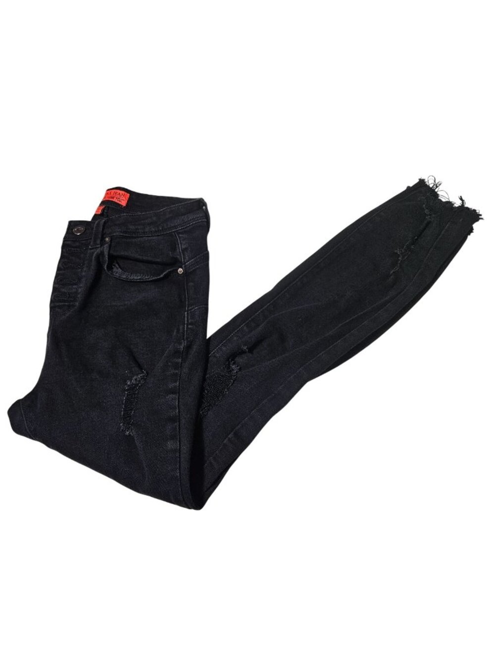 Wax Butt I Love You Jeans Womens Size 5 Skinny Low Rise Black Denim Pants